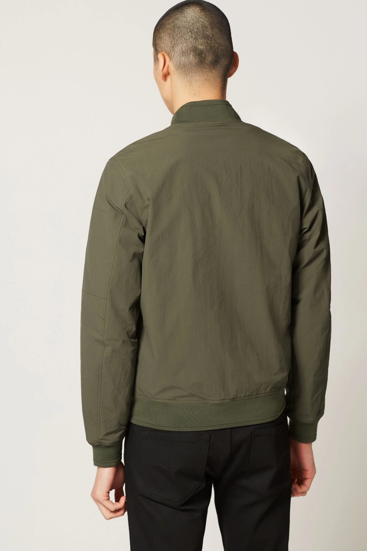 Next Textured Shower Resistant Bomber Jacket 4 Next Textured Shower Resistant Bomber Jacket - Image 2