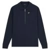 Lyle & Scott Crest Textured Half Zip Sweatshirt