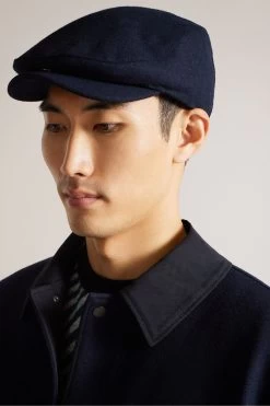Ted Baker Blue Alfrede Flat Cap -Fashion Men Shop C86905s4