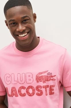 Lacoste Mens Pink Summer Pack T-Shirt -Fashion Men Shop C87465s3