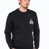 Penfield Black Triangle Mountain Back Graphic Crew Sweatshirt 1 Penfield Black Triangle Mountain Back Graphic Crew Sweatshirt -Fashion Men Shop C88219s