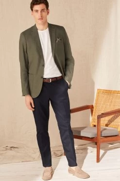Next Linen Blend Blazer -Fashion Men Shop C91 795s5
