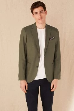 Next Linen Blend Blazer -Fashion Men Shop C91 795s6