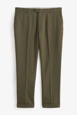 Next Wide Leg Plain Front Formal Trousers -Fashion Men Shop C91007s6