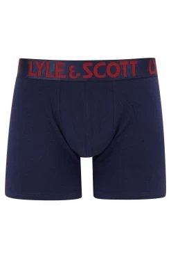 Lyle & Scott Red Christopher Premium Underwear Trunks 3 Pack -Fashion Men Shop C92680s3