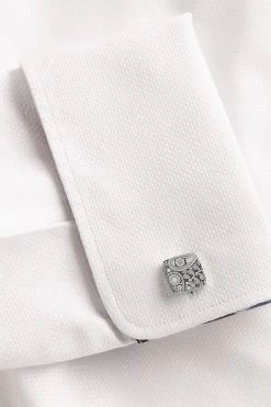 Silver Tone Simon Carter For Next Paisley Cufflink & Tie Bar Set 8 Silver Tone Simon Carter For Next Paisley Cufflink & Tie Bar Set -Fashion Men Shop C92970s3