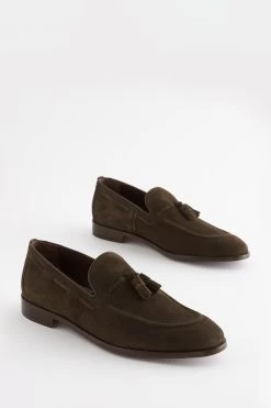 Next Signature Italian Suede Tassel Loafers
