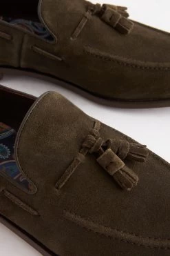 Next Signature Italian Suede Tassel Loafers -Fashion Men Shop C93373s3