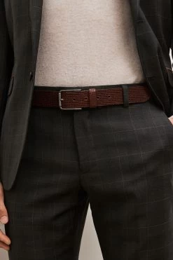 Next N Patterned Leather Belt -Fashion Men Shop C93902s4