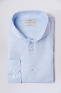 MOSS Slim Fit Pinpoint Oxford Non-Iron Shirt -Fashion Men Shop C97958s4