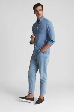 Reiss Sark Chambray Button-Down Shirt 10 Reiss Sark Chambray Button-Down Shirt -Fashion Men Shop C98099s3