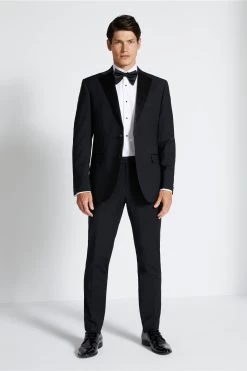 MOSS Regular Fit Black Notch Lapel Suit: Jacket 8 MOSS Regular Fit Black Notch Lapel Suit: Jacket -Fashion Men Shop C99 489s3
