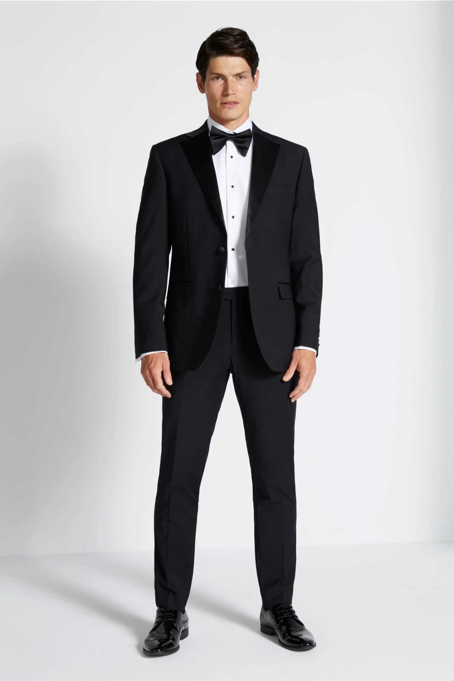 MOSS Regular Fit Black Notch Lapel Suit: Jacket 5 MOSS Regular Fit Black Notch Lapel Suit: Jacket - Image 3