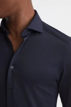 Reiss Nate Cutaway Collar Jersey Slim Fit Shirt 12 Reiss Nate Cutaway Collar Jersey Slim Fit Shirt -Fashion Men Shop C99735s4