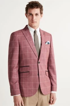 Next Slim Trimmed Check Blazer