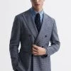 Reiss Monument Double Breasted Dogtooth Blazer -Fashion Men Shop D04 379s