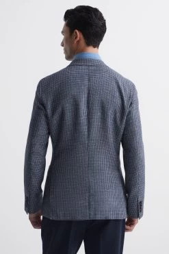 Reiss Monument Double Breasted Dogtooth Blazer -Fashion Men Shop D04 379s5
