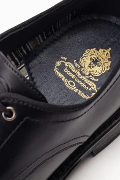 Base London Tatra Lace-Up Black Derby Shoes -Fashion Men Shop D06007s6