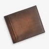 Next Tan Brown Signature Leather Bifold Wallet -Fashion Men Shop D06185s