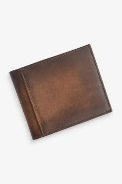 Next Tan Brown Signature Leather Bifold Wallet