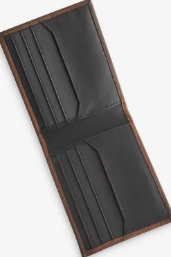 Next Tan Brown Signature Leather Bifold Wallet -Fashion Men Shop D06185s5