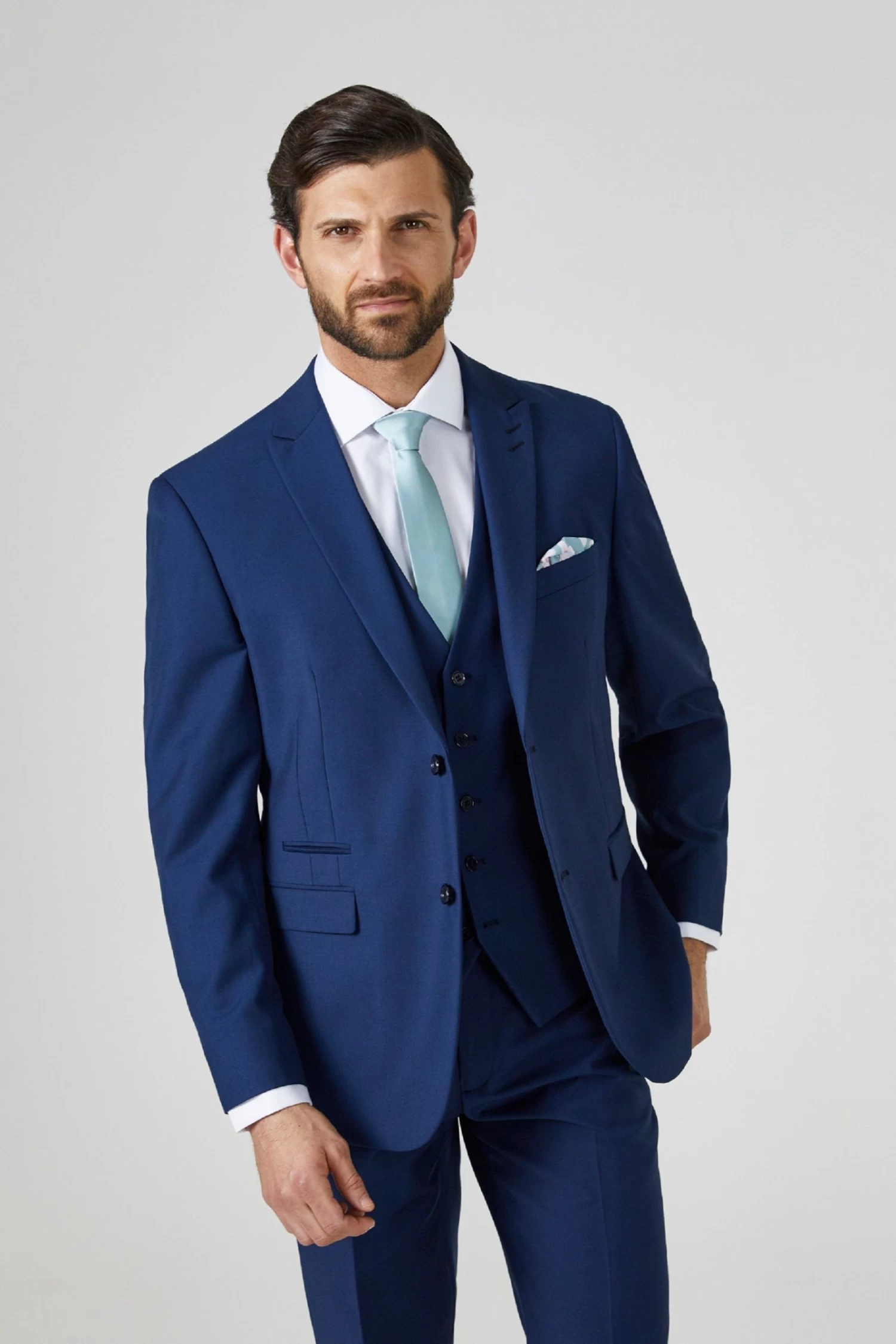 Skopes Kennedy Royal Blue Tailored Fit Suit Jacket 3 Skopes Kennedy Royal Blue Tailored Fit Suit Jacket