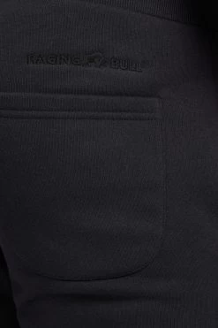 Raging Bull Cuffed Black Sweatpants -Fashion Men Shop D07378s6