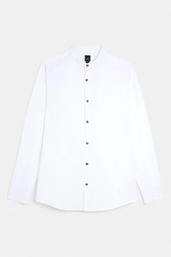 River Island Muscle Fit Grandad Shirt -Fashion Men Shop D08962s4