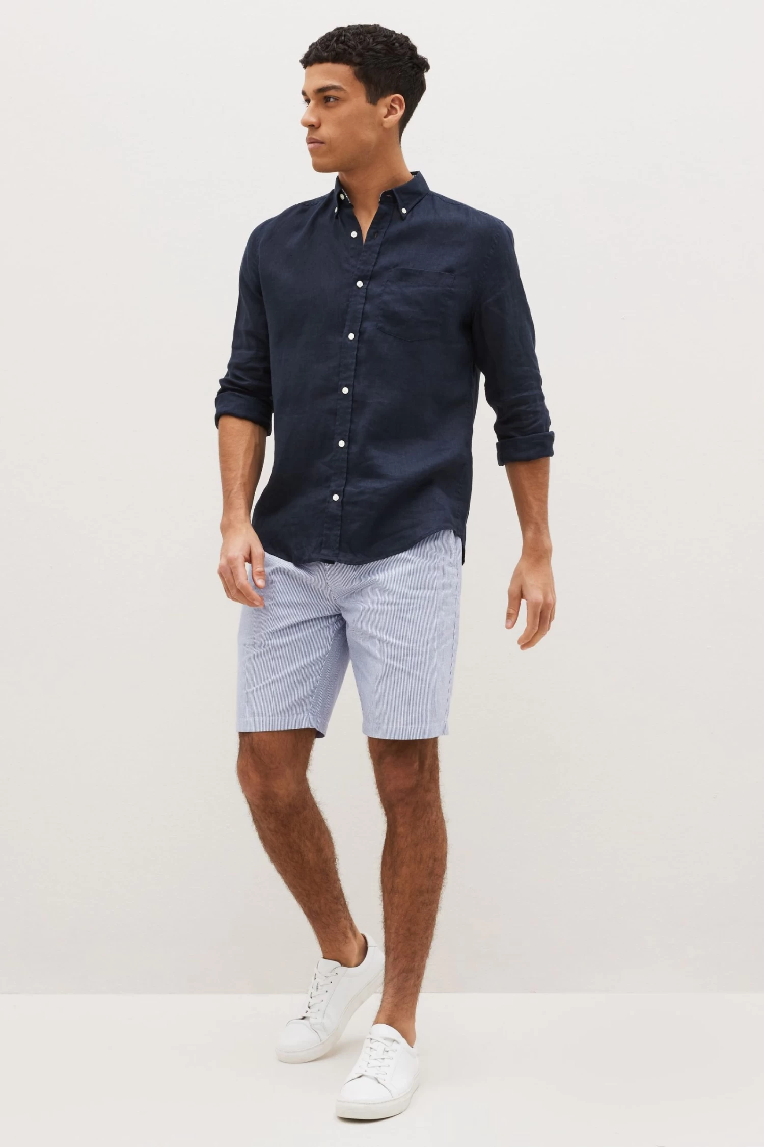 Next Belted Chino Shorts With Stretch 4 Next Belted Chino Shorts With Stretch - Image 2