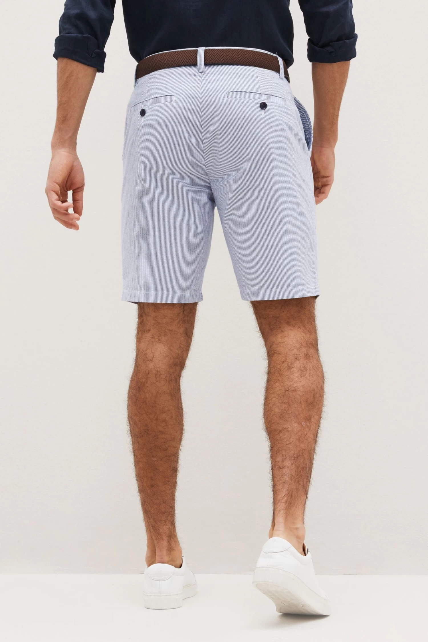 Next Belted Chino Shorts With Stretch 5 Next Belted Chino Shorts With Stretch - Image 3