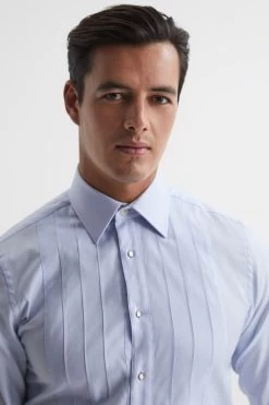 Reiss Gosling Pleated Bib Slim Fit Formal Dinner Shirt 11 Reiss Gosling Pleated Bib Slim Fit Formal Dinner Shirt -Fashion Men Shop D15698s3