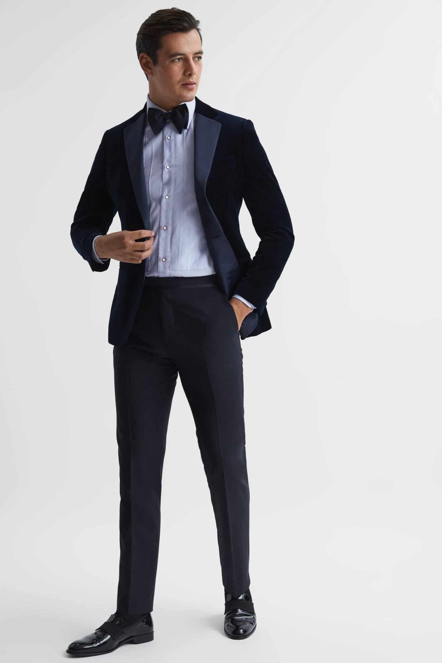 Reiss Gosling Pleated Bib Slim Fit Formal Dinner Shirt 8 Reiss Gosling Pleated Bib Slim Fit Formal Dinner Shirt - Image 6