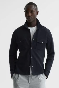 Reiss Cofax Cotton Twin Pocket Overshirt