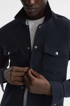 Reiss Cofax Cotton Twin Pocket Overshirt -Fashion Men Shop D20 397s4