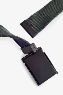 Next Navy/Khaki Reversible Canvas Belt -Fashion Men Shop D20158s4
