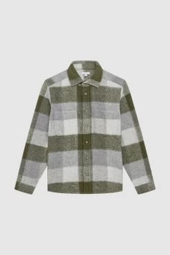 Reiss Stoval Long Sleeve Brushed Overshirt 9 Reiss Stoval Long Sleeve Brushed Overshirt -Fashion Men Shop D20396s2