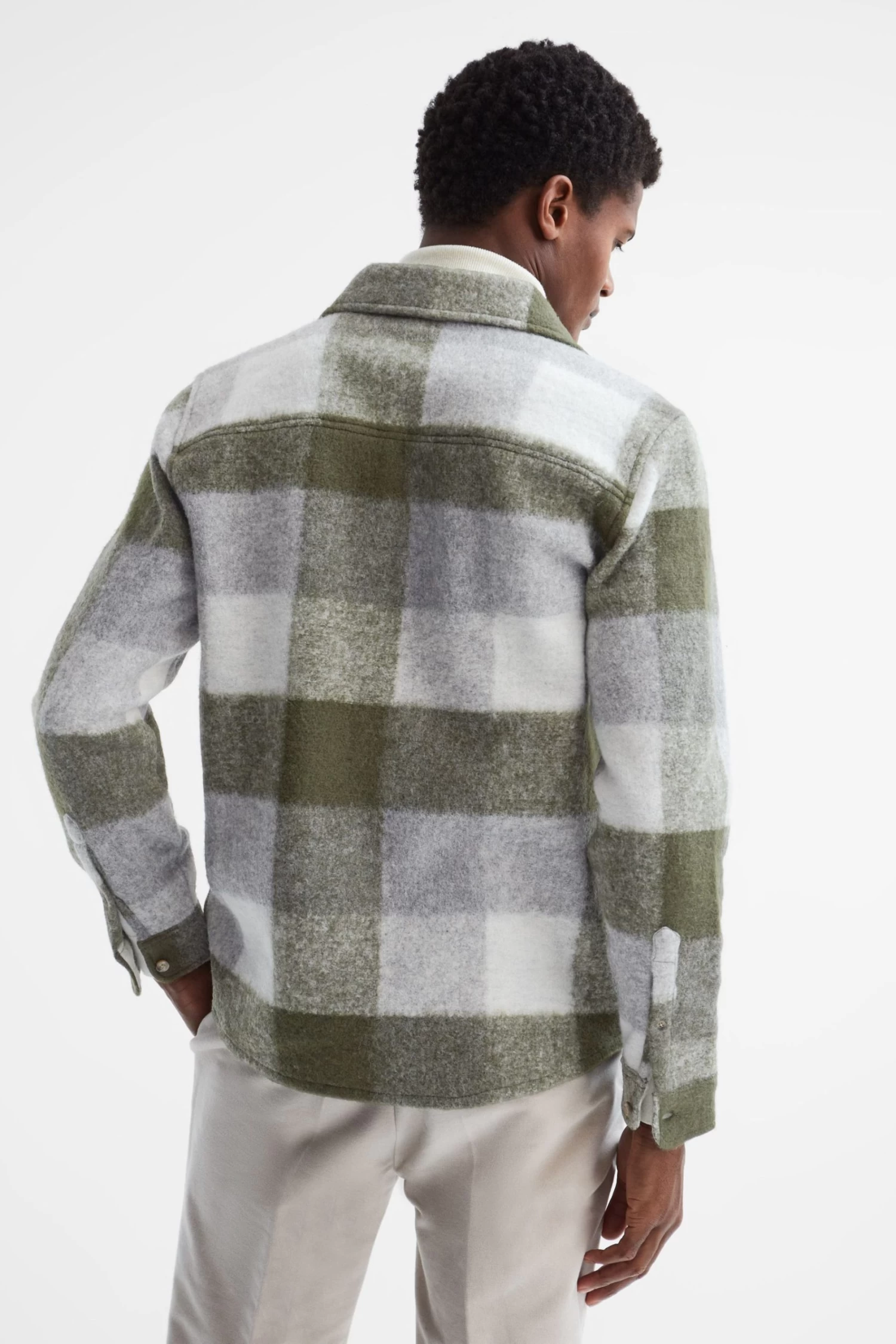 Reiss Stoval Long Sleeve Brushed Overshirt 7 Reiss Stoval Long Sleeve Brushed Overshirt - Image 5