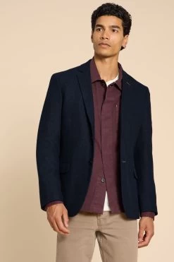 White Stuff Blue Heath Blazer -Fashion Men Shop D20543s3