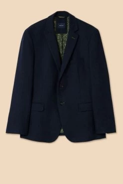 White Stuff Blue Heath Blazer -Fashion Men Shop D20543s5