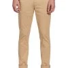 Original Penguin Slim Fit Light Brown Chinos In Travertine -Fashion Men Shop D22473s