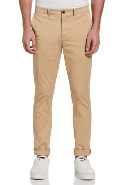 Original Penguin Slim Fit Light Brown Chinos In Travertine