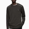 AllSaints Strike Crew Brown Jumper -Fashion Men Shop D23634s