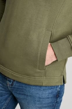 Joules Green Darrington Quarter Zip Sweatshirt -Fashion Men Shop D24950s6