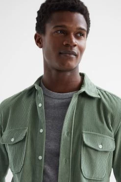 Reiss Bonucci Corduroy Twin Pocket Overshirt -Fashion Men Shop D25826s4