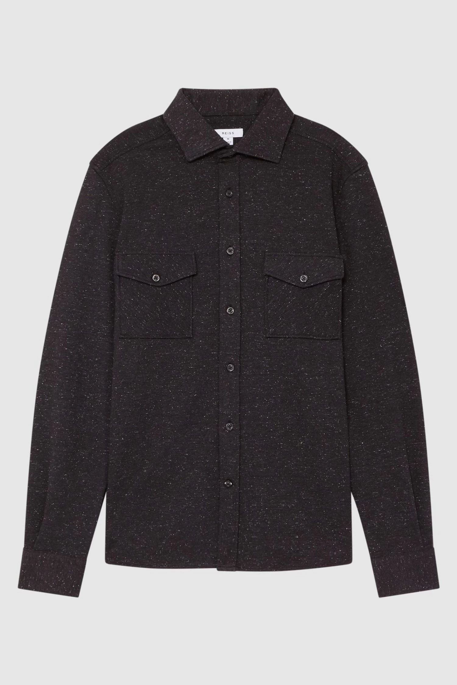 Reiss Grisham Slim Fit Flecked Overshirt 4 Reiss Grisham Slim Fit Flecked Overshirt - Image 2