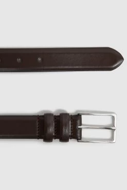 Reiss Dante Smooth Leather Belt -Fashion Men Shop D29774s3
