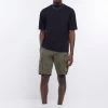 River Island Dark Green Cargo Shorts