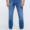 River Island Blue Slim Medium Jeans -Fashion Men Shop D32144s
