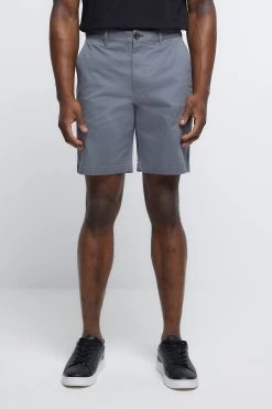 River Island Grey Chino Shorts