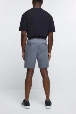 River Island Grey Chino Shorts -Fashion Men Shop D32155s3